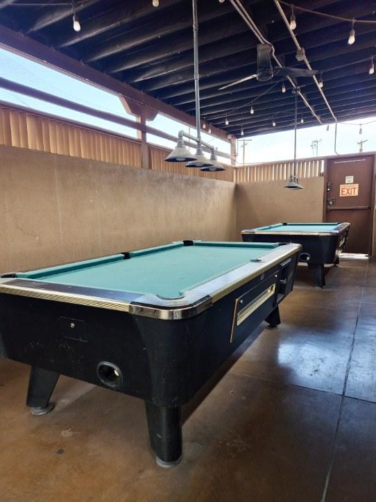 Pool Tables in Dirty Topless Bar